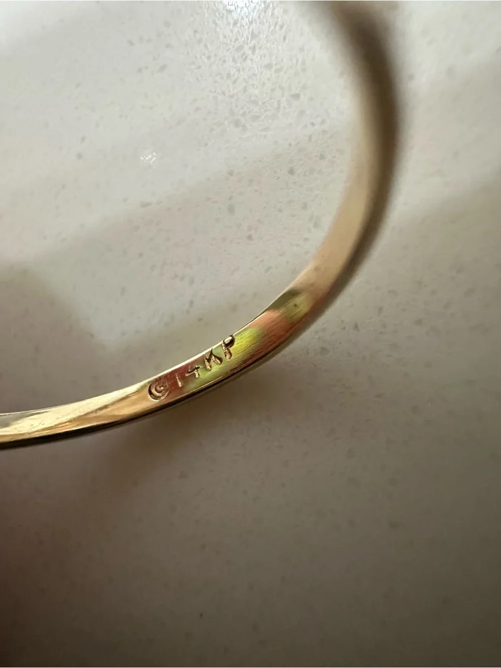 14k Yellow Gold Pearl Solitaire Ring